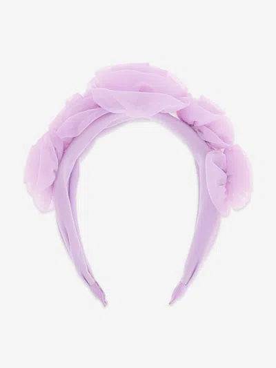 Angel's Face Babies' Girls Rosie Tulle Headband In Purple