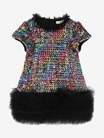 Angel's Face Babies' Angels Face Girls Shalini Sequin Dress In Black