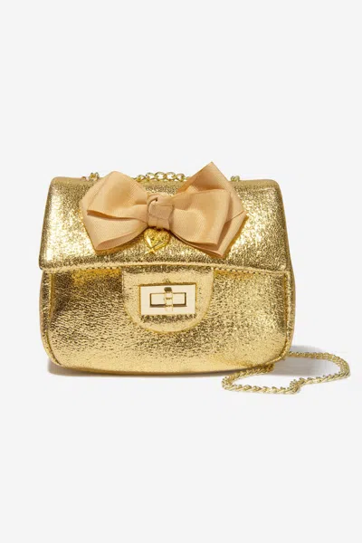 Angel's Face Skyla Metallic-finish Leather Bag In Gold