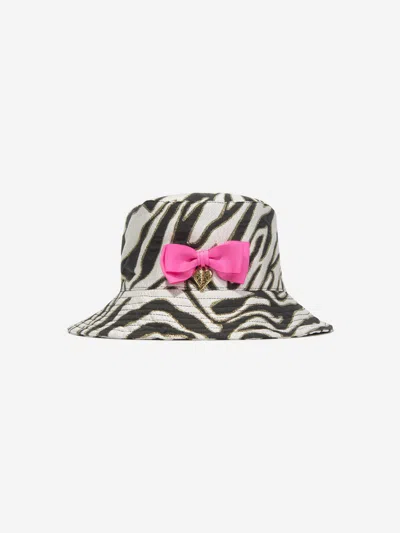 Angel's Face Kids' Girls Sophie Zebra Bucket Hat In White