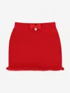 Angel's Face Angels Face Girls Troy Rib Knitted Skirt In Red