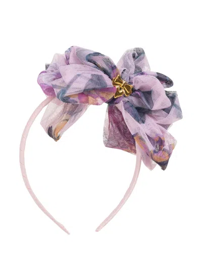 Angel's Face Kids' Gladys Bow-detail Headband In Purple