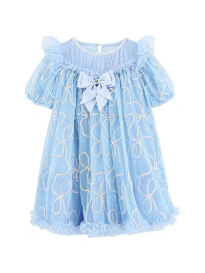 Angel's Face Kids' Isabella Tulle Dress In Blue
