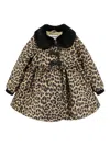 Angel's Face Angels Face Girls Harmony Leopard Coat In Neutral