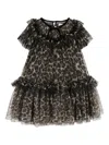 Angel's Face Leopard-print Ruffled Dress In Brown