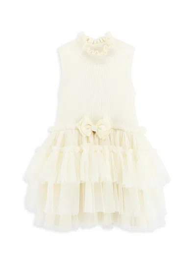 Angel's Face Kids' Little Girl's & Girl's Eunice Sleeveless Tutu Dress In Neutral