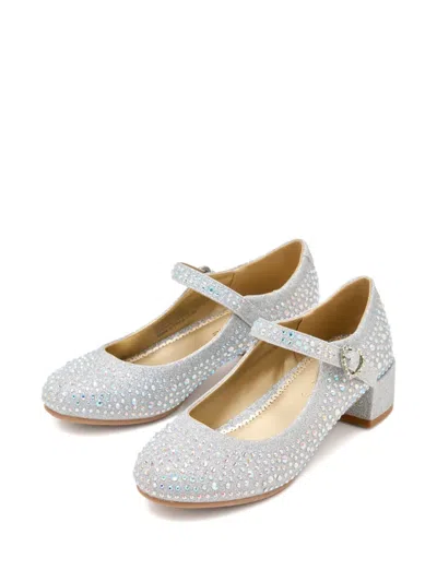 Angel's Face Lizzie Mary Jane Pumps In Silver