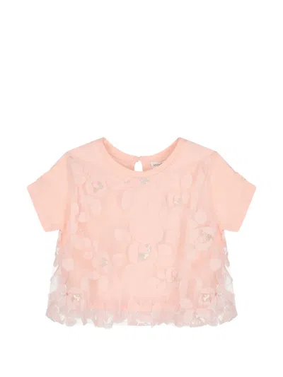 Angel's Face Kids' Michelle Embroideres 3d Bud T-shirt In Pink