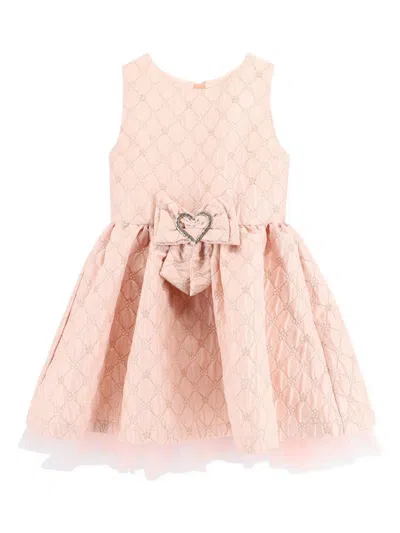 Angel's Face Kids' Monty Tiny Flower Jacquard Dress In Pink