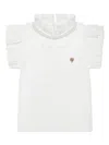Angel's Face Ruffle-detail T-shirt In White