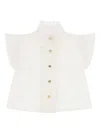 Angel's Face Girls Neo Frill Blouse In White