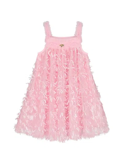 Angel's Face Ruffled Alison Dress In Pink