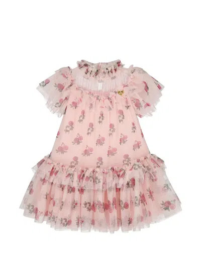 Angel's Face Kids' Ruffled Floral Dress In Multi