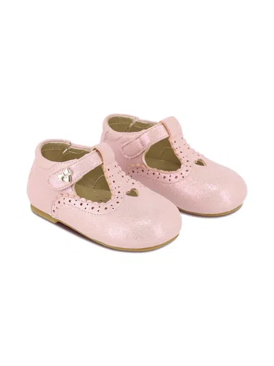 Angel's Face Babies' Scalloped-trim Bow-detail Pre-walkers In Multi