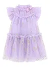 Angel's Face Sequin-embellished Ruffled Dress In Purple