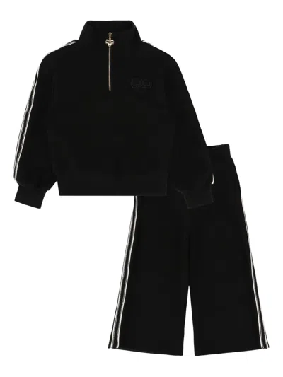 Angel's Face Side-stripes Tracksuit In Black