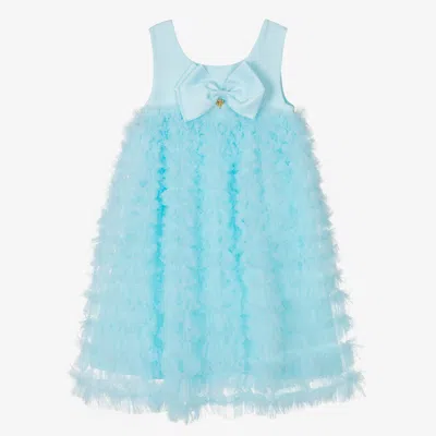 Angel's Face Teen Girls Aqua Blue Tulle Dress