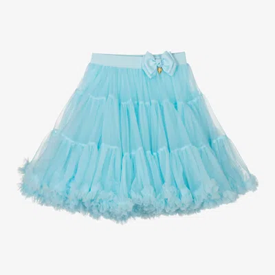 Angel's Face Teen Girls Blue Tulle Tutu Skirt