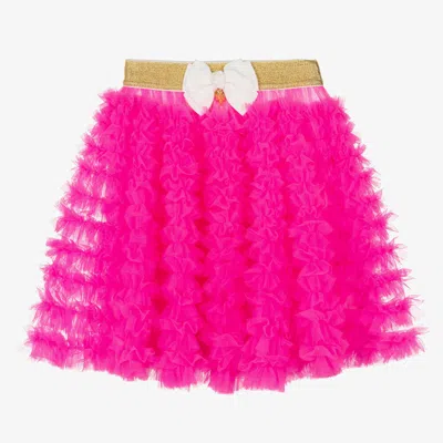 Angel's Face Teen Girls Neon Pink Tulle Tutu Skirt