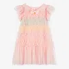 ANGEL'S FACE TEEN GIRLS PINK FRILLED TULLE DRESS