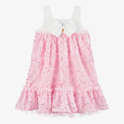 Angel's Face Teen Girls Pink Tulle & Jersey Dress