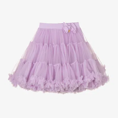 Angel's Face Teen Girls Purple Tulle Tutu Skirt