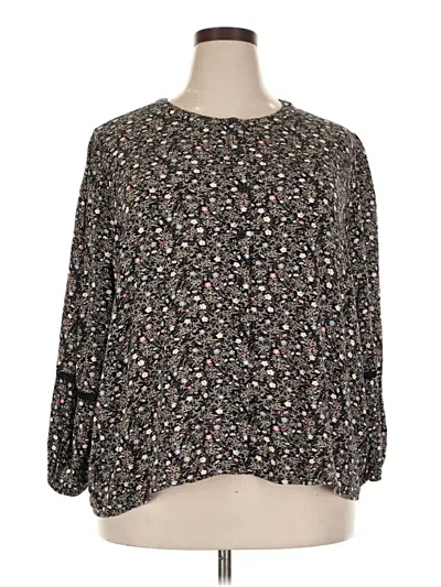Pre-owned Angels Long Sleeve Blouse In Black