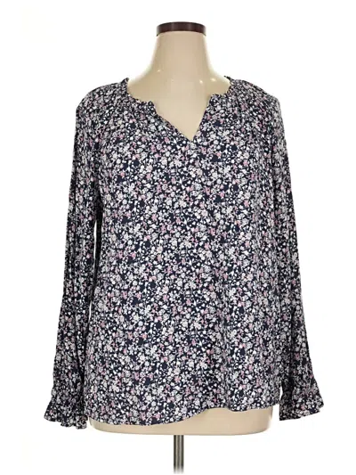 Pre-owned Angels Long Sleeve Blouse In Blue