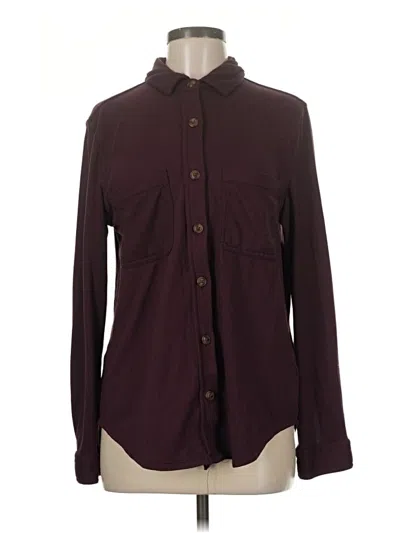 Pre-owned Angels Long Sleeve Blouse In Burgundy