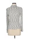 Angels Long Sleeve Top Silver Turtleneck Tops In Gray