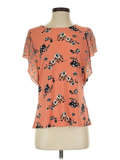 Pre-owned Angels Short Sleeve Blouse In Orange