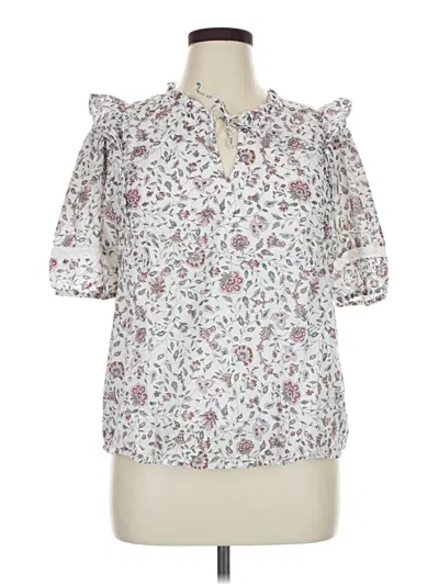 Pre-owned Angels Short Sleeve Blouse In White