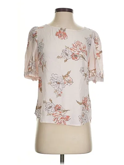Pre-owned Angels Short Sleeve Blouse In White