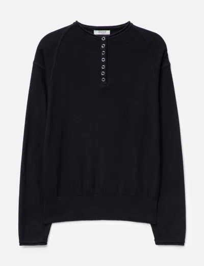 Anggae Half Neck Button Pullover