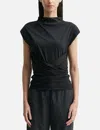 Anggae Triangle Wrap T-shirt In Black