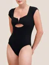 Angie Bauer Sarah Bodysuit In Black In Black
