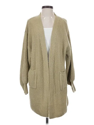 Pre-owned Angie Cardigan Sweater In Tan