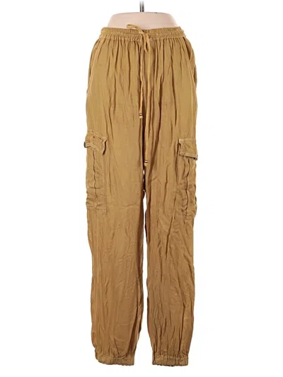 Pre-owned Angie Cargo Pants In Gold