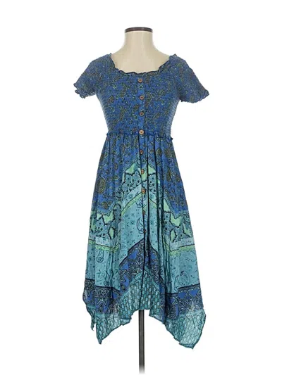 Pre-owned Angie Casual Dress In Blue
