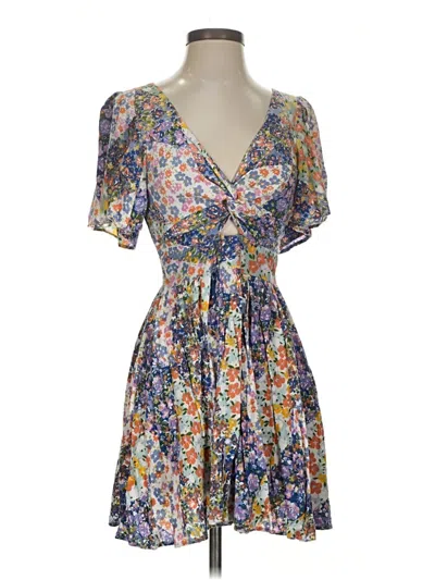 Pre-owned Angie Casual Dress In Blue