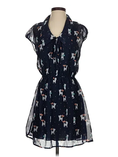 Pre-owned Angie Casual Dress In Blue