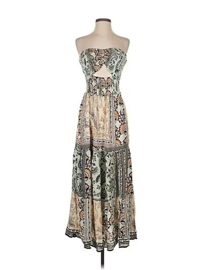 Pre-owned Angie Casual Dress In Brown