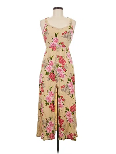 Pre-owned Angie Casual Dress In Brown