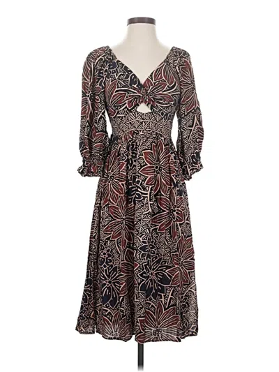 Pre-owned Angie Casual Dress In Brown