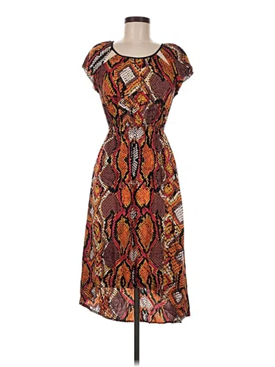 Pre-owned Angie Casual Dress In Brown