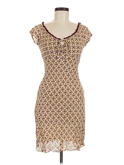 Pre-owned Angie Casual Dress In Brown