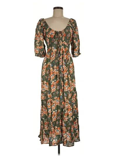 Pre-owned Angie Casual Dress In Brown