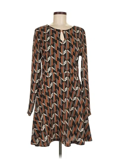 Pre-owned Angie Casual Dress In Brown