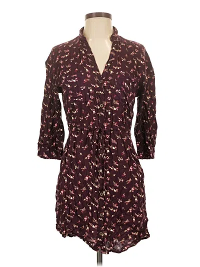 Pre-owned Angie Casual Dress In Burgundy