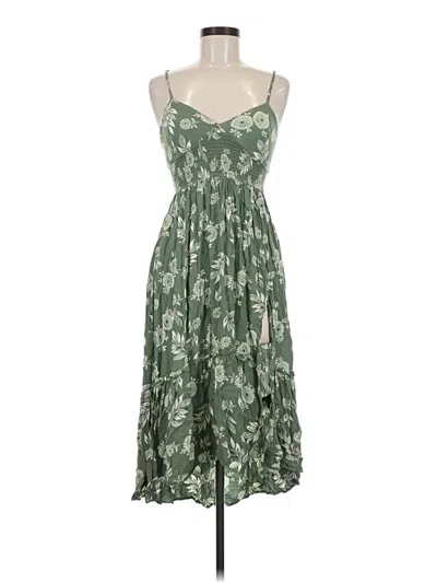 Pre-owned Angie Casual Dress In Green